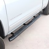 Westin 2014-2018 Chevrolet/GMC Silverado Sierra 1500 Dbl Cab PRO TRAXX 5 Oval Nerf Step Bars - Black thumbnail 7
