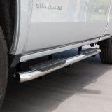 Westin 2014-2018 Chevy Silverado 1500 Crew Cab PRO TRAXX 5 Oval Nerf Step Bars - SS thumbnail 7