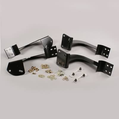 Westin 2005-2017 Nissan Frontier Crew Cab/Ext. Cab Premier Oval Nerf Step Bar Mount Kit - Black thumbnail 2