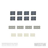 Westin 2006-2014 Honda Ridgeline Premier Oval Nerf Step Bar Mount Kit - Black thumbnail 3