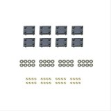 Westin 2014-2018 Chevy Silverado 1500 Dbl/Crew Cab Premier Oval Nerf Step Bar Mount Kit - Black thumbnail 1