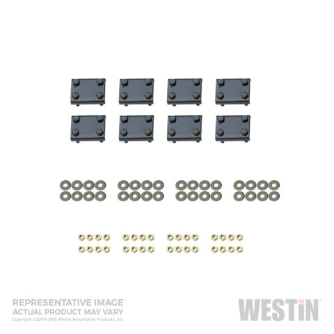 Westin 2016-2018 Nissan Titan XD Crew Cab Premier Oval Nerf Step Bar Mount Kit - Black thumbnail 1