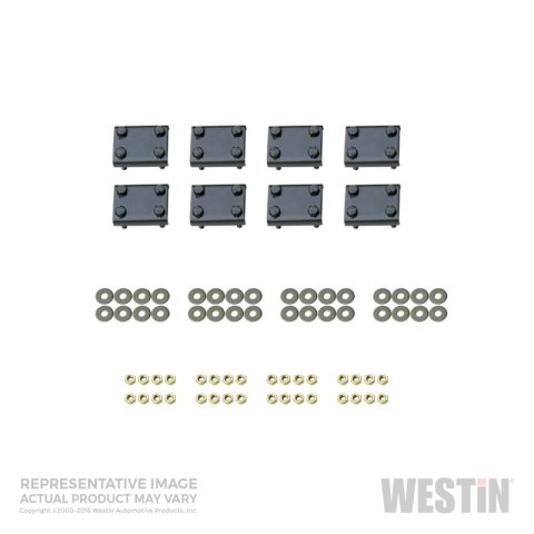 Westin 2016-2018 Nissan Titan XD Crew Cab Premier Oval Nerf Step Bar Mount Kit - Black thumbnail 2