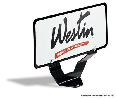 Westin Bull Bar License Plate Relocator - Black thumbnail 2