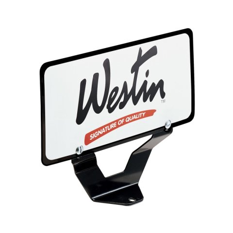 Westin Bull Bar License Plate Relocator - Black thumbnail 5