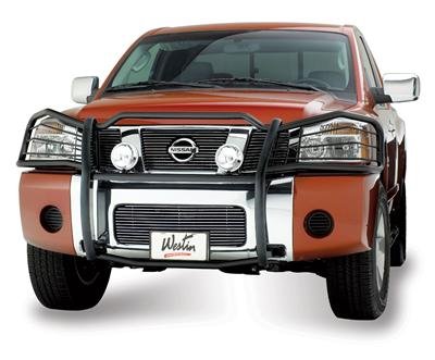 Westin 2004-2015 Nissan Titan/Armada Sportsman Grille Guard - Black thumbnail 2
