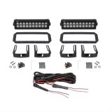 Westin HDX Flush Mount B-FORCE LED Light Kit (Set of 2) w/wiring harness - Black thumbnail 4
