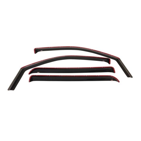 Westin 2009-2014 Ford F-150 SuperCrew In-Channel Wind Deflector 4pc - Smoke thumbnail 4