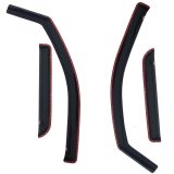 Westin 2007-2014 Chevy Silverado 2500/3500 Extended Cab In-Channel Wind Deflector 4pc - Smoke thumbnail 7