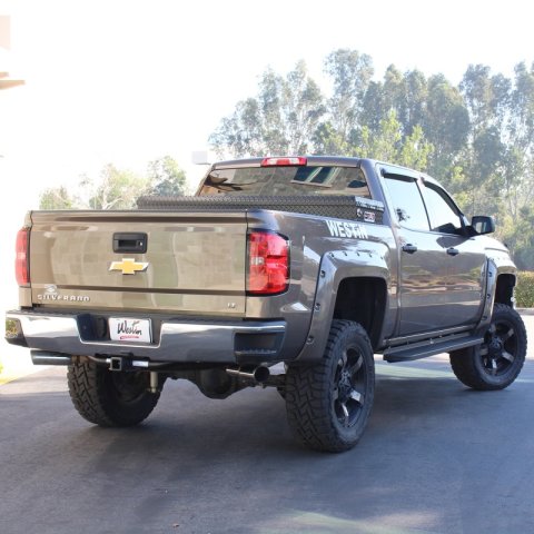 Westin 2014-2018 Chevy Silverado 1500 Crew Cab In-Channel Wind Deflector 4pc - Smoke thumbnail 5