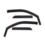 Westin 2014-2018 Chevy Silverado 1500 Dbl Cab In-Channel Wind Deflector 4pc - Smoke thumbnail 2