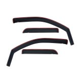 Westin 2014-2018 Chevy Silverado 1500 Dbl Cab In-Channel Wind Deflector 4pc - Smoke thumbnail 4