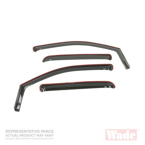 Westin 2007-2018 Jeep Wrangler Unlimited 4dr In-Channel Wind Deflector 4pc - Smoke thumbnail 5