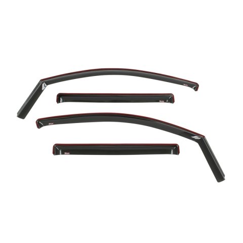 Westin 2016-2018 Nissan Titan XD/Titan In-Channel Wind Deflector 4pc - Smoke thumbnail 2