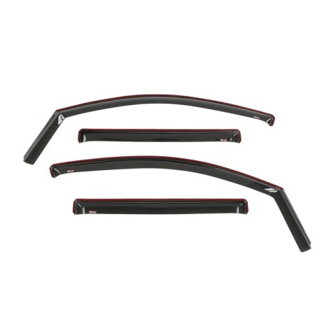 Westin 2016-2018 Nissan Titan XD/Titan In-Channel Wind Deflector 4pc - Smoke thumbnail 3