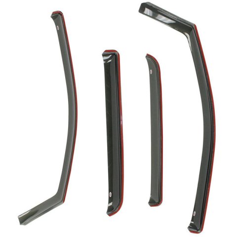 Westin 2005-2017 Nissan Frontier 4dr In-Channel Wind Deflector 4pc - Smoke thumbnail 5