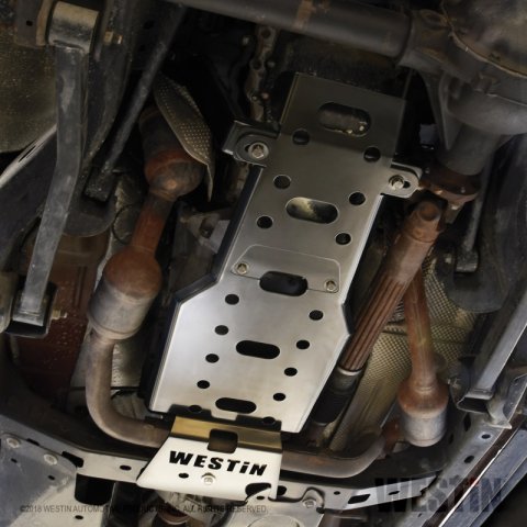 Westin/Snyper 07-17 Jeep Wrangler Oil Pan/Transmission Skid Plate - Textured Black thumbnail 6