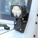 Westin/Snyper 07-17 Jeep Wrangler Snyper Lower Pillar Mounts - Textured Black thumbnail 6