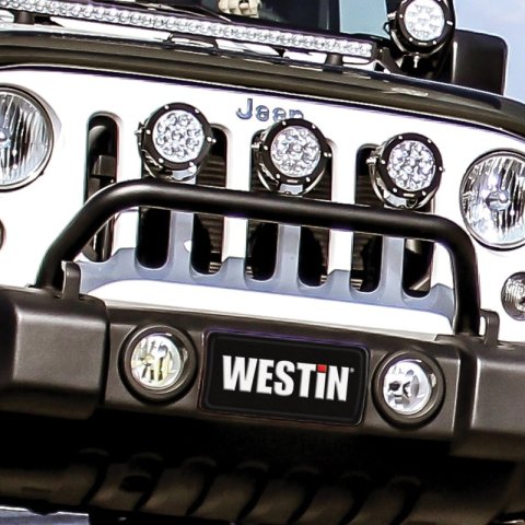 Westin/Snyper 07-17 Jeep Wrangler Snyper Bumper Mount Light Bar - Textured Black thumbnail 8