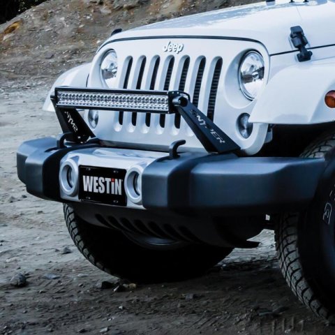 Westin/Snyper 07-17 Jeep Wrangler Snyper Bumper Mount 30in LED Bar - Textured Black thumbnail 8