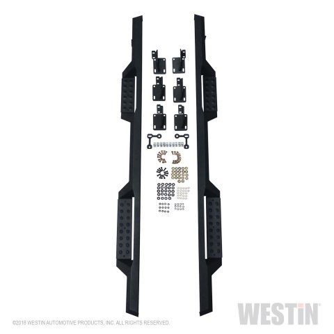 Westin/HDX 99-16 Ford F-250/350/450/550 Super Cab Drop Nerf Step Bars - Textured Black thumbnail 9
