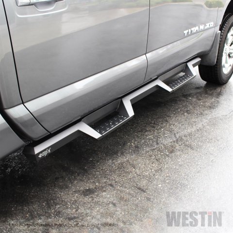 Westin/HDX 16-18 Nissan Titan XD Crew / 17-18 Titan Crew Cab Drop Nerf Step Bars - Textured Black thumbnail 4
