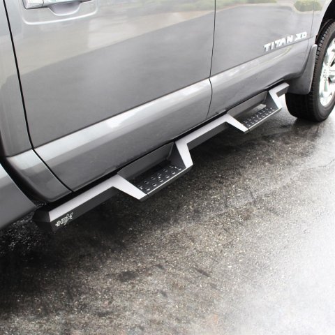Westin/HDX 16-18 Nissan Titan XD Crew / 17-18 Titan Crew Cab Drop Nerf Step Bars - Textured Black thumbnail 5