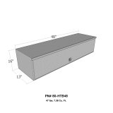 Westin/Brute HD Top Sider 13in x 48in w/flip up Door - Aluminum thumbnail 7