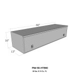 Westin/Brute HD Top Sider 13in x 60in w/flip up Door - Aluminum thumbnail 6
