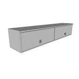Westin/Brute High Cap HD Top Sider 16in x 96in w/flip up Doors - Aluminum thumbnail 7