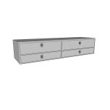 Westin/Brute High Cap 96in Stake Bed Contractor TopSider w/ Bottom Drawers - Aluminum thumbnail 7