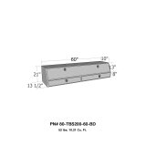 Westin/Brute Contractor TopSider 60in w/ Drawers & Doors - Aluminum thumbnail 3