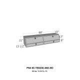 Westin/Brute Contractor TopSider 88in w/ Drawers & Doors - Aluminum thumbnail 3