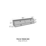 Westin/Brute Contractor TopSider 90in w/ Doors - Aluminum thumbnail 4