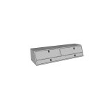 Westin/Brute Contractor TopSider 90in w/ Doors - Aluminum thumbnail 6
