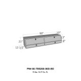 Westin/Brute Contractor TopSider 90in w/ Drawers & Doors - Aluminum thumbnail 3