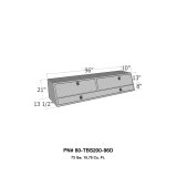 Westin/Brute Contractor TopSider 96in w/ Doors - Aluminum thumbnail 2