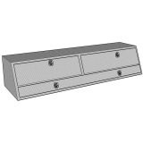 Westin/Brute Contractor TopSider 96in w/ Doors - Aluminum thumbnail 5