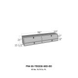 Westin/Brute Contractor TopSider 96in w/ Drawers & Doors - Aluminum thumbnail 3