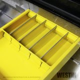 Westin/Brute 9in x 15in tray w/ 4 Silver Aluminum Dividers - Yellow thumbnail 4