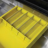 Westin/Brute 9in x 15in tray w/ 4 Silver Aluminum Dividers - Yellow thumbnail 6