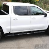 Westin 2019 Chevrolet Silverado/Sierra 1500 CC (5.5ft) PRO TRAXX 5 WTW Oval Nerf Step Bars - Black thumbnail 4