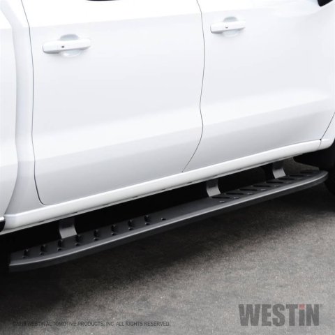 Westin 2019 Chevrolet Silverado/Sierra 1500 Crew Cab Thrasher Running Boards - Textured Black thumbnail 1
