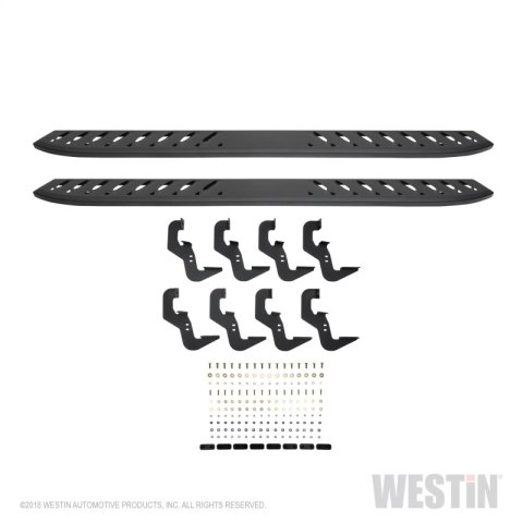 Westin 2019 Chevrolet Silverado/Sierra 1500 Crew Cab Thrasher Running Boards - Textured Black thumbnail 5