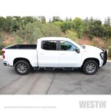Westin 2019 Chevrolet Silverado/Sierra 1500 (5.5ft) Drop Wheel to Wheel Nerf Step Bars - Txt Black thumbnail 2
