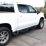 Westin 2019 Chevrolet Silverado/Sierra 1500 (5.5ft) Drop Wheel to Wheel Nerf Step Bars - Txt Black thumbnail 6