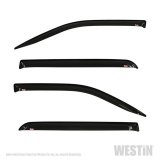 Westin 2019 RAM 1500 Crew Cab (Non Classic) Slim Wind Deflector 4pc - Smoke thumbnail 4