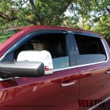 Westin 2019 RAM 1500 Crew Cab (Non Classic) Slim Wind Deflector 4pc - Smoke thumbnail 9