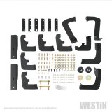 Westin/HDX 17-18 Ford F-250/350 Crew Cab (6.75ft Bed) Stainless Drop Nerf Step Bars - Textured Black thumbnail 4