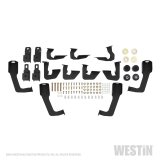Westin/HDX 07-19 Chevrolet Silverado 2500 8ft Drop Wheel to Wheel Nerf Step Bars - Textured Black thumbnail 1
